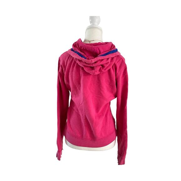 Aeropostale Size Large Vintage Embroidered Y2K Pink LightWeight Zip Up - Picture 2 of 4